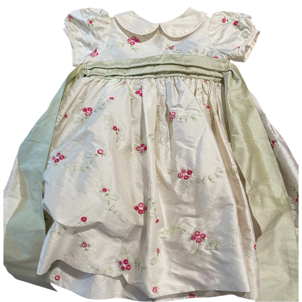 Elegant Floral Embroidered Dress